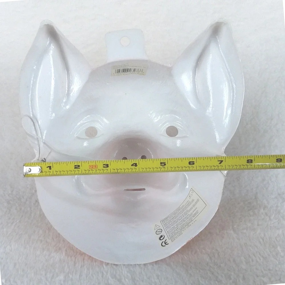Pig Mask 1999 Halloween Novelty Party Face Cover Vintage Purge Rubies Costume Co